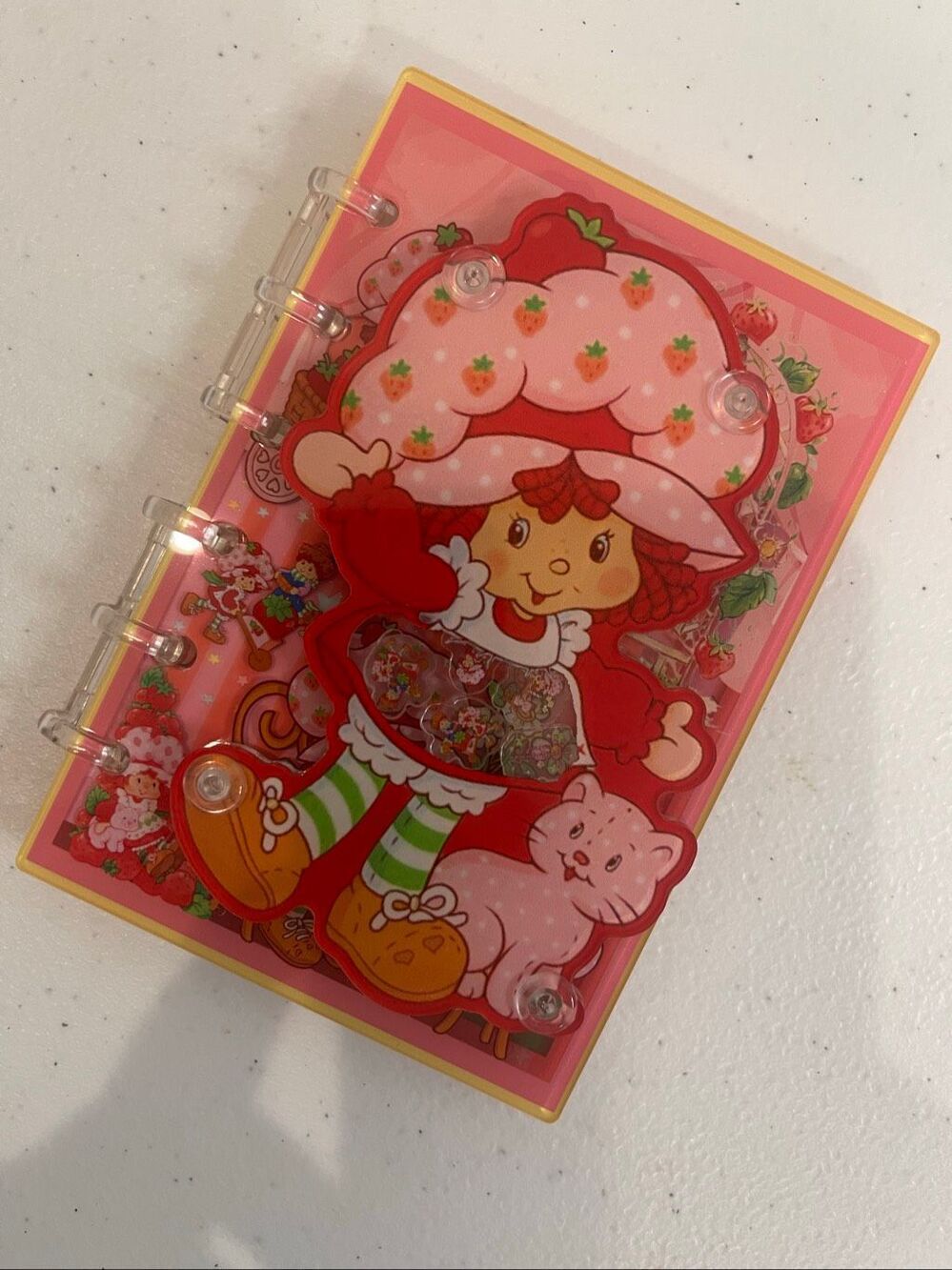 Strawberry Shortcake Acrylic Shaker Notebook